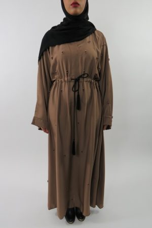 Amanis-Light-Brown-Beaded-Abaya-Style-UK-1