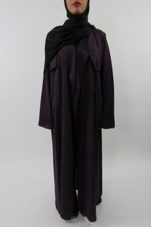 Amanis-Deep-Purple-Neda-Long-Sleeve-Maxi-Jacket-Style-With-Side-Pockets-UK-1