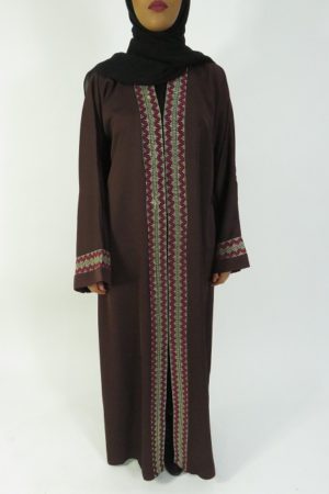 Amanis-Brown-Open-Abaya-Style-UK-1