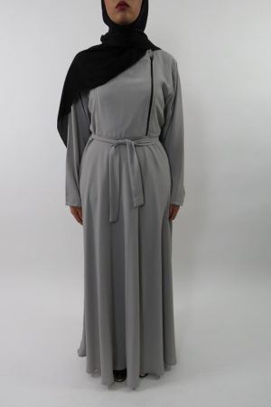 Amanis-Grey-Long-Sleeve-Maxi-Dress-with-Front-Zip-Style-UK-1