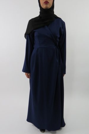 Amanis-Blue-Long-Sleeve-Wrap-Around-Maxi-Jacket-Style-UK-1