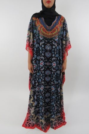 Amanis-Chiffon-Short-Sleeve-Maxi-Dress-With-Inner-Black-Jersey-Dress-1