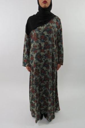 Amanis-Green-Floral-Print-Long-Sleeve-Maxi-Dress-Style-UK-1