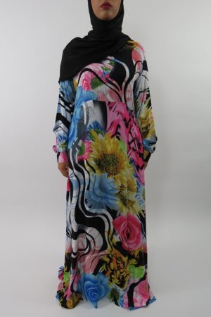 Amanis-Multi-Colour-Rose-Print-Long-Sleeve-Maxi-Dress-Style-UK-3