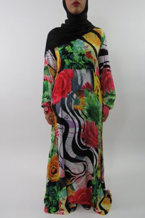 Amanis-Multi-Colour-Rose-Print-Long-Sleeve-Maxi-Dress-Style-UK-4