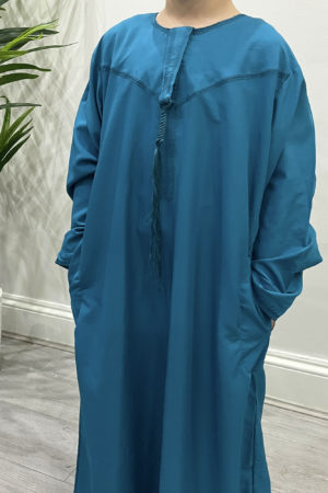 Boys Emirati Thobe - teal 1