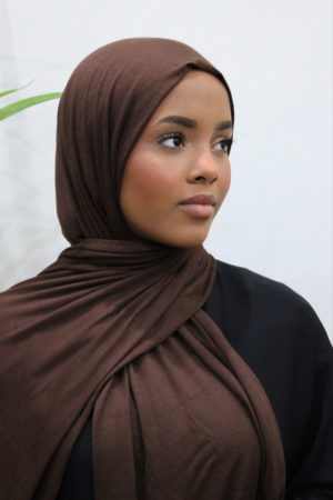 Premium Jersey Hijab - Chocolate