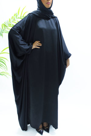 BLACK FARASHA ABAYA SET - 1