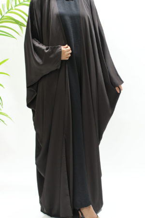 BROWN FARASHA ABAYA SET - 1