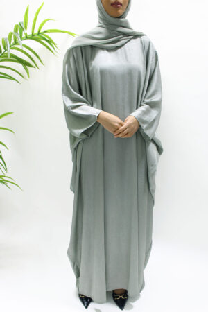 PREMIUM SAGE FARASHA ABAYA - 1