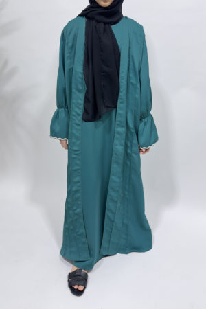 TWO-PIECE STYLE ABAYA - TURQUOISE 1