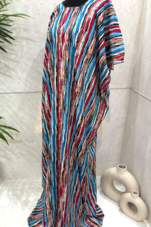 BLUE STRIPED PRINT BAATI - 1