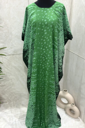 GREEN PRINT BAATI DRESS -1