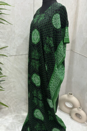 GREEN SHAASH FLORAL PRINT BAATI - 1