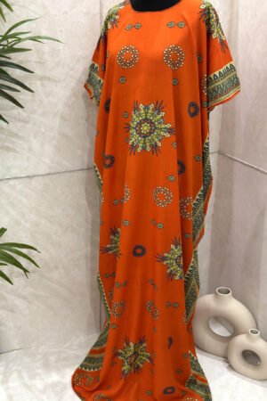 ORANGE PRINT BAATI - 1