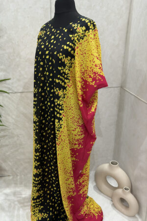 YELLOW PRINT BAATI DRESS 1