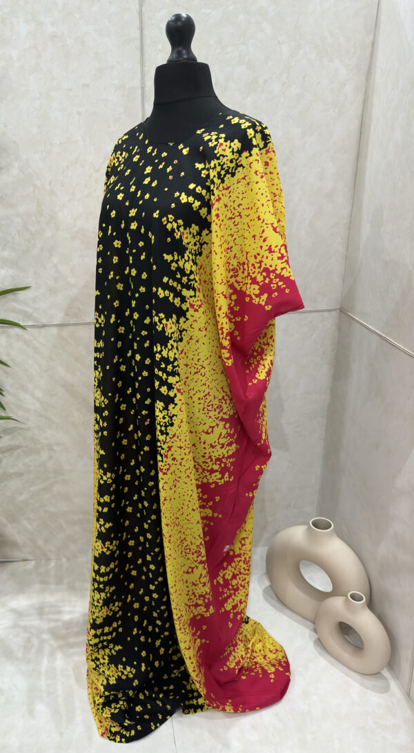 YELLOW PRINT BAATI DRESS 1