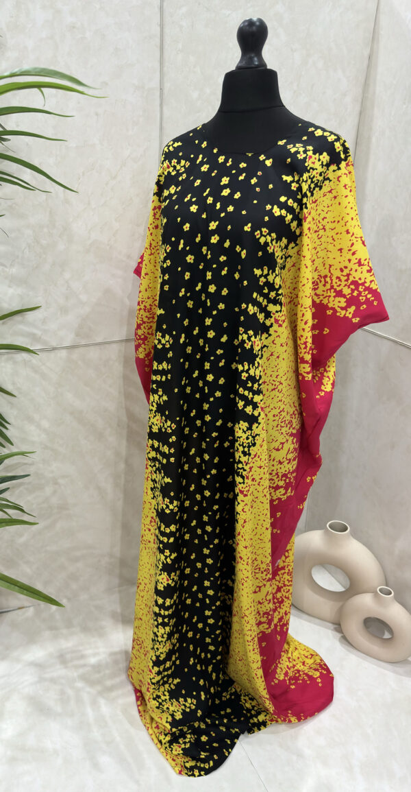 YELLOW PRINT BAATI DRESS 1