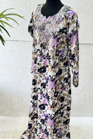 GILRS MUKHAWAR - LILAC FLORAL 1